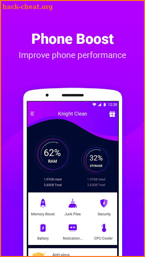 Knight Clean - Cache Clean & Phone Booster screenshot