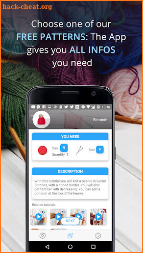 Knitting Genius - Free Patterns to learn Knitting screenshot