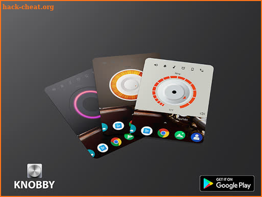 Knobby volume control - Unique volume widget app screenshot