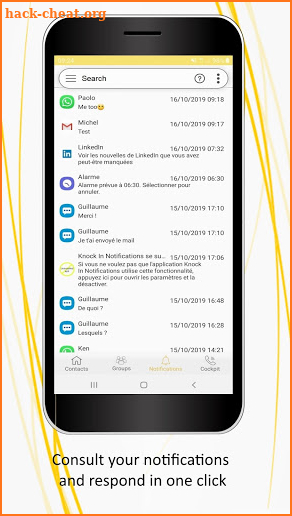 Knock In – Notifications and Messaging Assistant screenshot