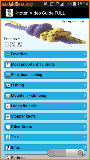 Knot Video Guide FULL screenshot
