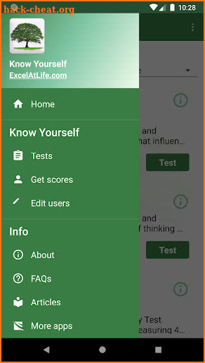 Know Yourself Personality Tests by Excel At Life screenshot