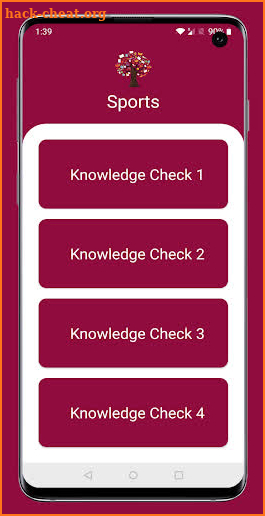 Knowledge Check - QUIZ APP screenshot