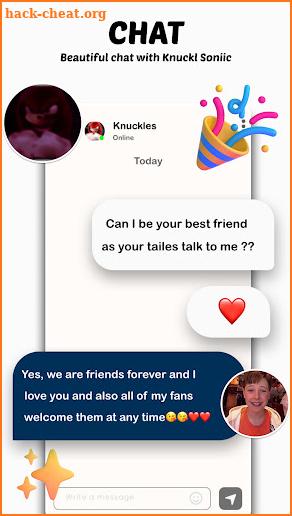 Knuckl soniic call video+Chat screenshot