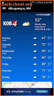KOB 4 Weather screenshot