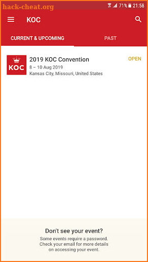 KOC Convention screenshot