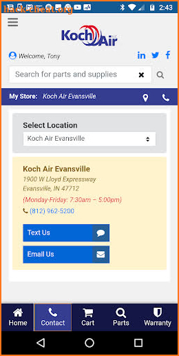 Koch Air LLC screenshot