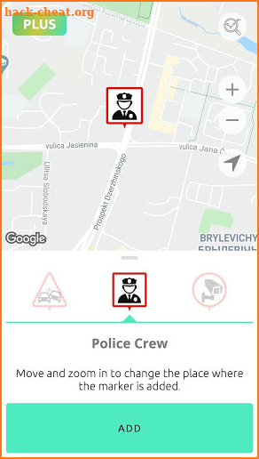 KoDin Maps online police map, radar detector, chat screenshot
