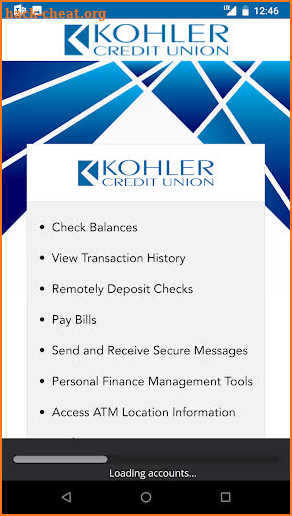 Kohler Credit Union Mobile screenshot