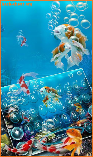 Koi Fish Aquarium Keyboard Theme screenshot