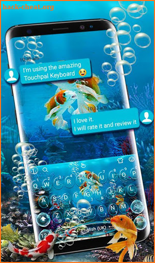 Koi Fish Aquarium Keyboard Theme screenshot