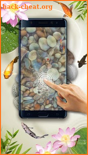 Koi pond 3D live wallpaper screenshot