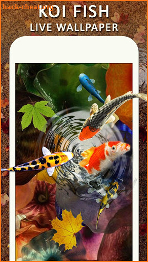 Koi Water Pond Fish Live Wallpaper: 3D Fish Garden screenshot