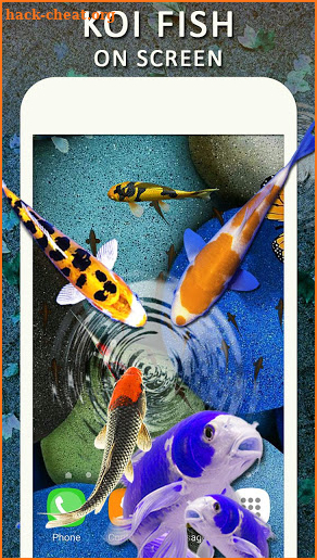Koi Water Pond Fish Live Wallpaper: 3D Fish Garden screenshot