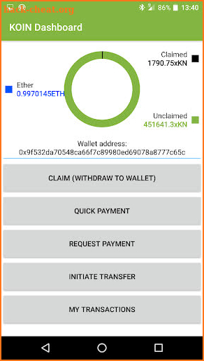 KOIN Wallet APP screenshot