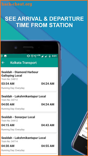 Kolkata Transport - Train, Bus & Metro Timetable screenshot
