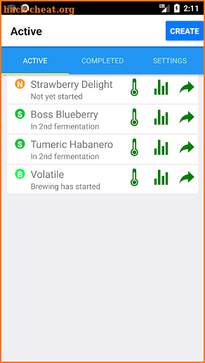 Kombucha Tracker screenshot