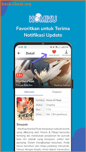 Komiku ID : Baca Komik + Notifikasi Update screenshot