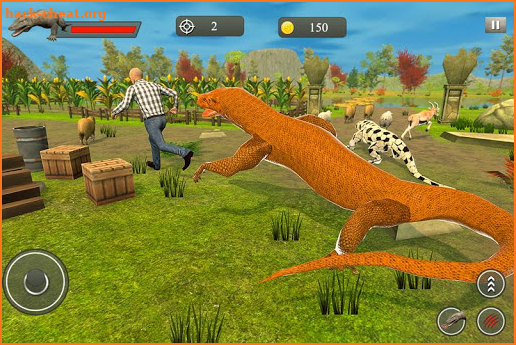 Komodo Dragon Family Sim: Beach & City Attack screenshot