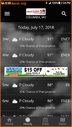 KOMU 8 Weather App screenshot