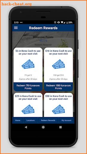 Konavore Rewards screenshot