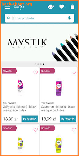 Kontigo - sklep kosmetyczny screenshot