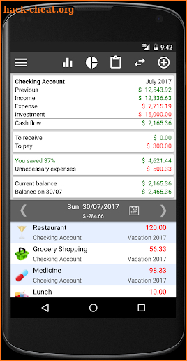Kontrolo Pro Personal Finance screenshot