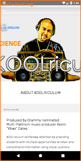 Koolriculum screenshot
