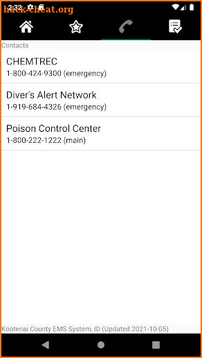 Kootenai County EMS System screenshot