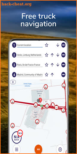 Kopilot - Free Truck GPS Navigation (BETA) screenshot