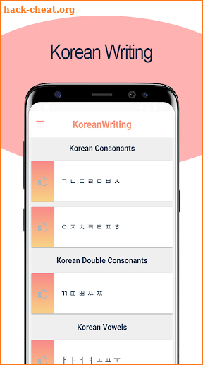 Korean Alphabet Writing - Awabe screenshot