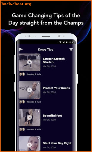 Koros - dance classes at home screenshot