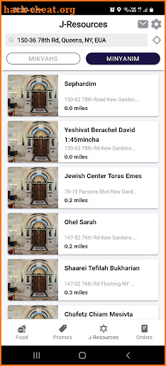 Kosher GPS screenshot