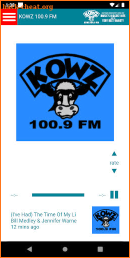 KOWZ 100.9 FM screenshot