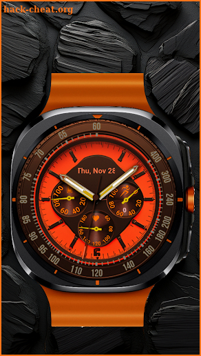 KP Orange Watch Face screenshot