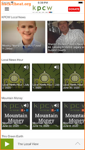 KPCW Public Radio App screenshot
