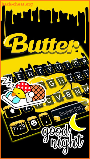 Kpop Butter Drop Keyboard Background screenshot