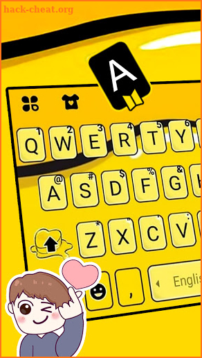 KPop Butter Love Keyboard Background screenshot