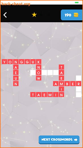 Kpop Crosswords Quiz screenshot