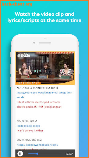 Kpop Learn Korean - Hangul Speak Korean Words bts screenshot
