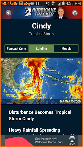 KPRC Hurricane Tracker screenshot