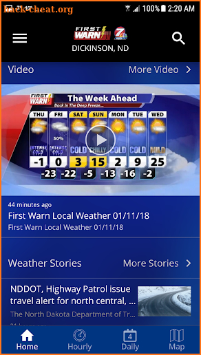 KQCD-TV First Warn Weather screenshot