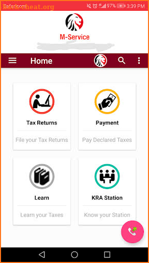 KRA M-Service screenshot
