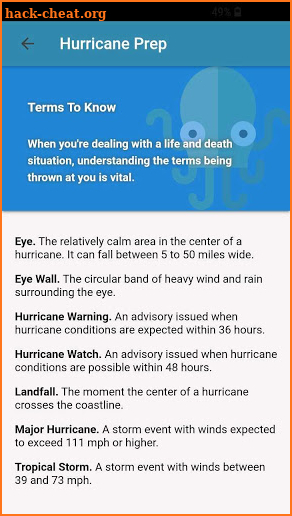 Kraken Prep: Hurricane Disaster Survival Checklist screenshot