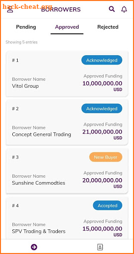 KRATOS Trade Finance App screenshot