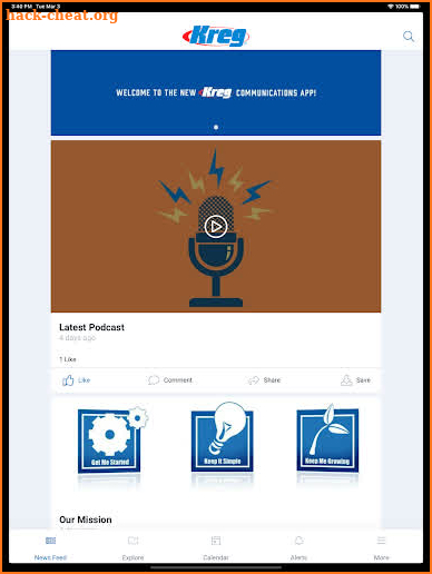 Kreg Tool Communications App screenshot
