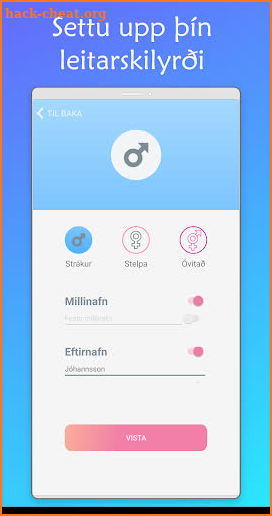 Krílið - Barnanöfn screenshot