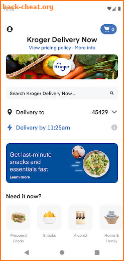 Kroger Delivery Now screenshot