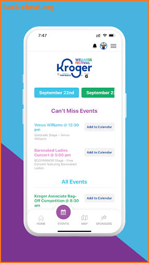 Kroger Wellness Festival screenshot