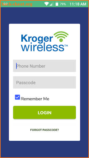Kroger Wireless My Account screenshot
